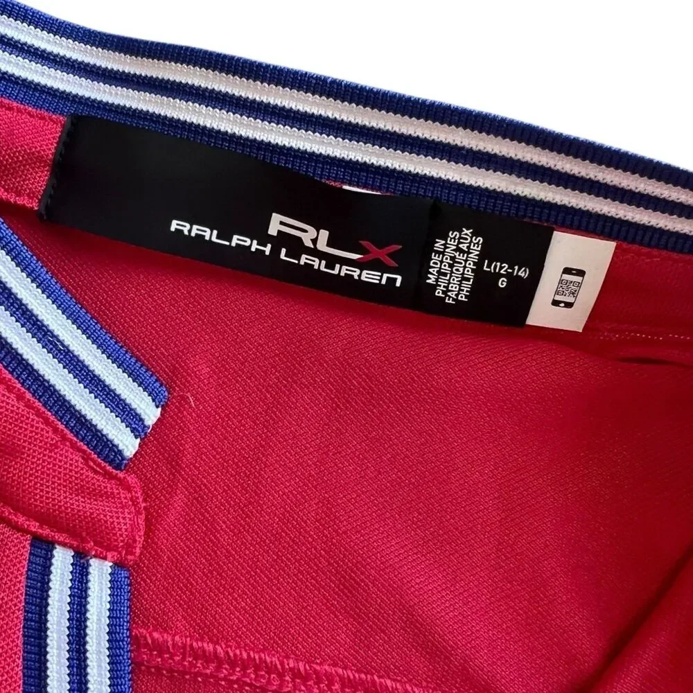 Ralph Lauren RLX Red Sleeveless Polo Tank Top Teen 12-14
